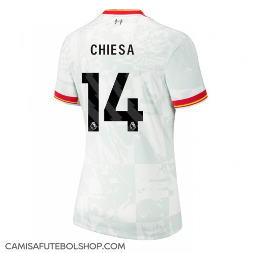 Camisa de time de futebol Liverpool Federico Chiesa #14 Replicas 3º Equipamento Feminina 2024-25 Manga Curta